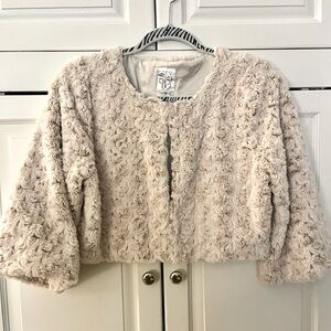 Bolero shrug cropped coat